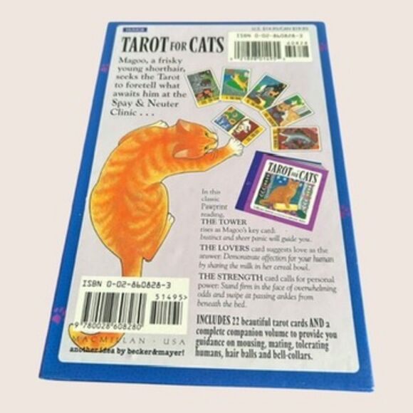 🐈‍⬛ TAROT FOR CATS MAJOR ARCANA 22 CARDS & GUIDE REGEN DENNIS KIPLING WEST VTG - Picture 4 of 4